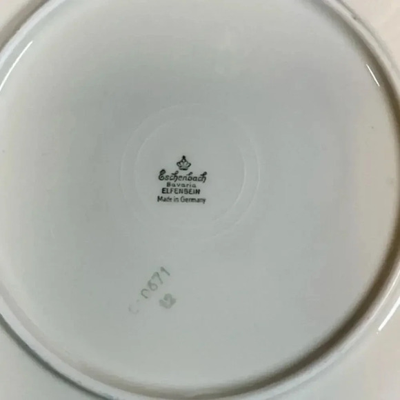 Vintage Antique Eschenbach Balvaria Elfenbein Made in Germany 8'' Plate Gold Rim - Picture 5 of 10
